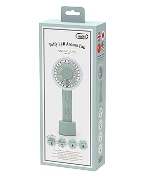 LEDアロマファン FN02 (ペールアクア) ハンディファン FN02-PA Amazon | 【Toffy/トフィー】 LEDアロマファン FN02 (ペール